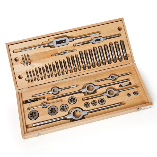 BSF 1/4 - 1"  HANDTAPS SET AF 2 HSS - WOODEN BOX