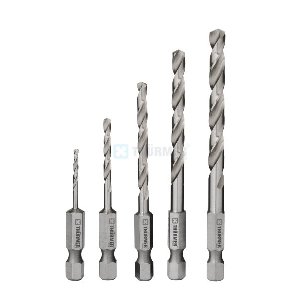 METALBORS�T M/BITSKAFT HSS  2-6 MM 5 STK. PRO2,0 - 3,0 - 4,0 - 5,0 - 6,0