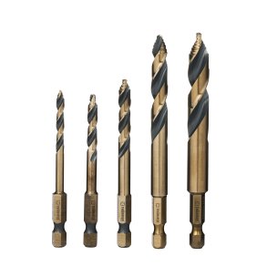 POWER STEP HSSE BIT SKAFT BOR S�T  4-10 5 STK4-5-6-8-10 MM