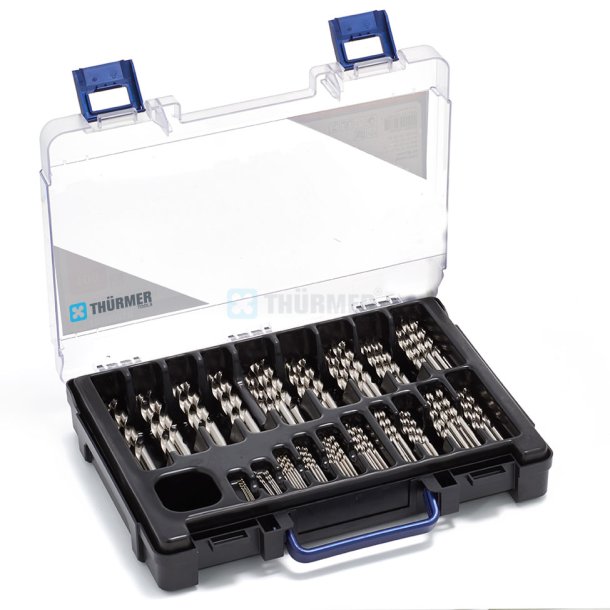 RUMKASSE HSSG SLEBNE 1-10 mm 100 STKST MED SLEBNE BOR 1-10 MM MED 0.5 MM SPRING 100