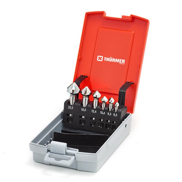 COUNTERSINK SET 6,3 - 20,5 90 HSS6,3-8,3-10,4-12,4-16,5-20,5