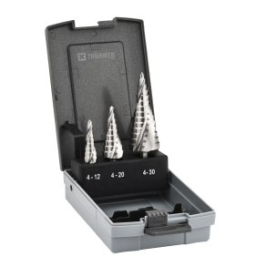S�T TRAPPEBOR 4-30 MM HSS 3 STK. M/BITS SKAFT4-12MM / 4-20 MM / 4-30 MM