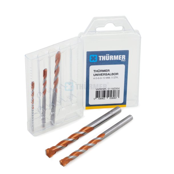 THRMER UNIVERSAL DRILL 4-10 MM 5 PCS.