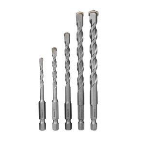 MURSLAGBOR BIT SKAFT S�T 4-10MM 5 STK.4-5-6-8-10 MM
