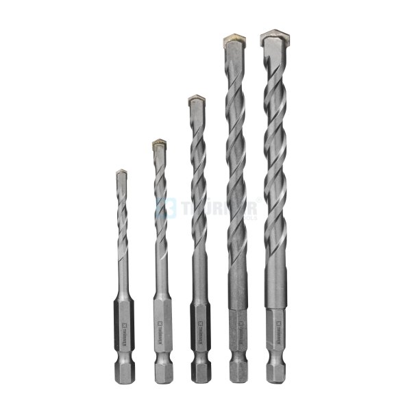 MURSLAGBOR BIT SKAFT S�T 4-10MM 5 STK.4-5-6-8-10 MM