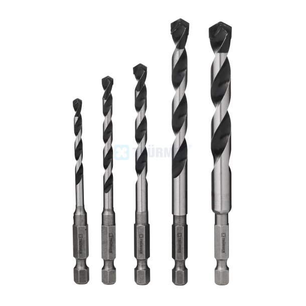 UNIVERSALBOR  BIT SKAFT S�T 4-10MM 5 STK.4-5-6-8-10 MM