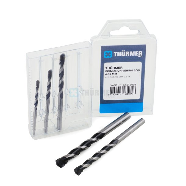 KASSETTE PRIMUS UNIVERSAL SLAGBOR 4-10 MM 5 STK.4-5-6-8-10 MM
