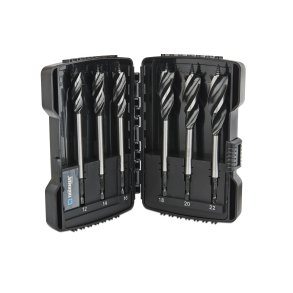 WOOD DRILL AKKU 3 CUTTER SET 12-22MM 6 pce1/4 BIT SHANK