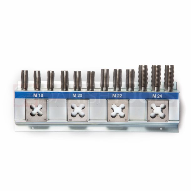 SHELF STEEL - M18-M24 HANDTAP + SQUARE DIE HSSSET OF 3, STANDARD, SHELF in STEEL f/ WALL